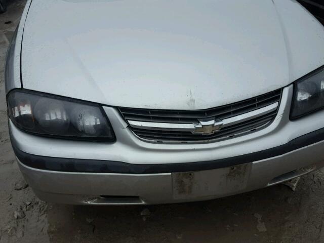 2G1WF52E459325335 - 2005 CHEVROLET IMPALA SILVER photo 9