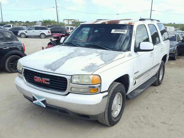 1GKEC13V63J133892 - 2003 GMC YUKON WHITE photo 2