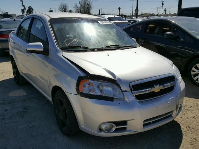 KL1TG5DEXBB125355 - 2011 CHEVROLET AVEO LT SILVER photo 1