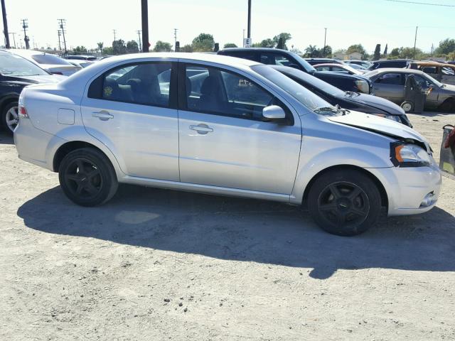 KL1TG5DEXBB125355 - 2011 CHEVROLET AVEO LT SILVER photo 9