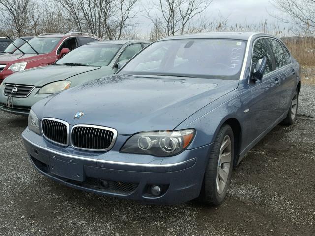 WBAHN83567DT65115 - 2007 BMW 750 BLUE photo 2