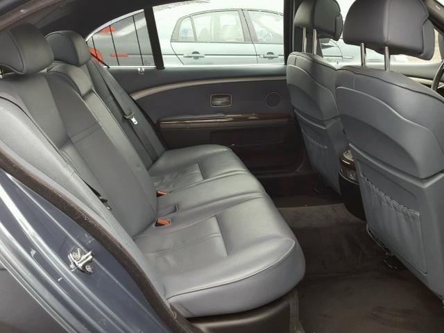 WBAHN83567DT65115 - 2007 BMW 750 BLUE photo 6