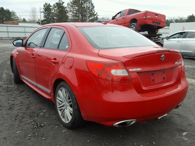 JS2RF9A84C6100401 - 2012 SUZUKI KIZASHI SP RED photo 3