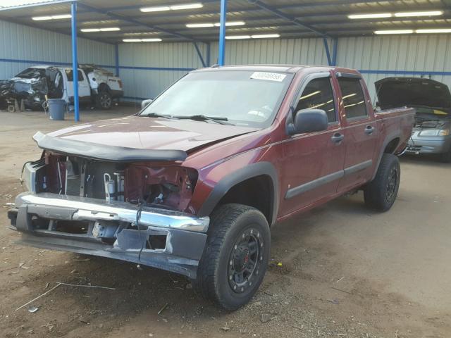 1GCDT33EX88186886 - 2008 CHEVROLET COLORADO L MAROON photo 2