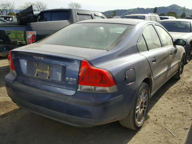 YV1RS58DX22168347 - 2002 VOLVO S60 2.4T BLUE photo 4