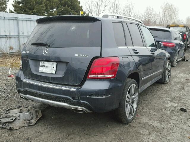 WDCGG0EB6DG097362 - 2013 MERCEDES-BENZ GLK 250 BL GRAY photo 4