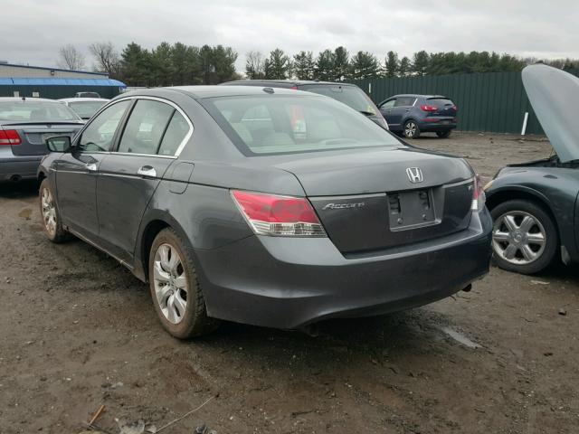 1HGCP36849A008425 - 2009 HONDA ACCORD EXL GRAY photo 3