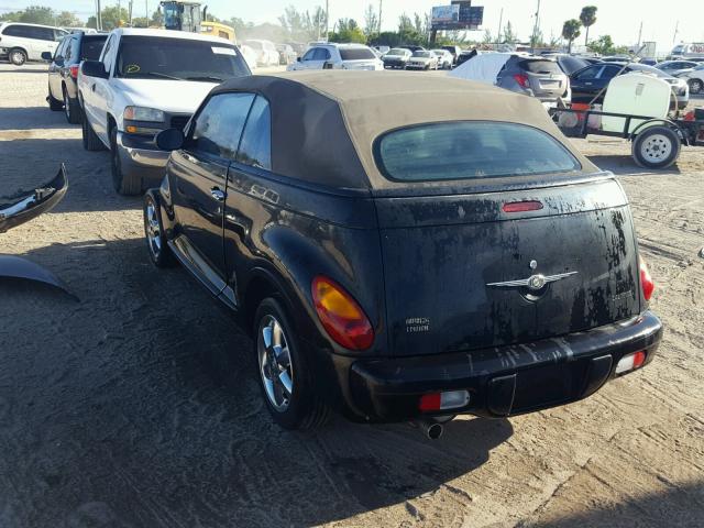 3C3AY55E75T518667 - 2005 CHRYSLER PT CRUISER BLACK photo 3