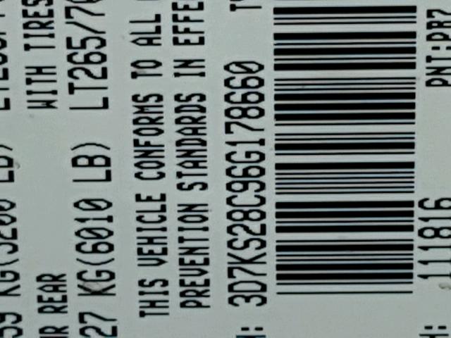 3D7KS28C96G178660 - 2006 DODGE RAM 2500 S BLUE photo 10