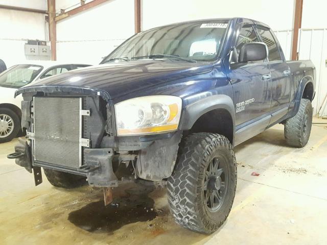 3D7KS28C96G178660 - 2006 DODGE RAM 2500 S BLUE photo 2