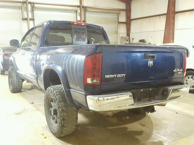 3D7KS28C96G178660 - 2006 DODGE RAM 2500 S BLUE photo 3