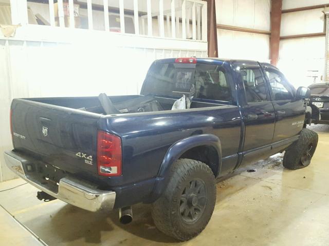 3D7KS28C96G178660 - 2006 DODGE RAM 2500 S BLUE photo 4