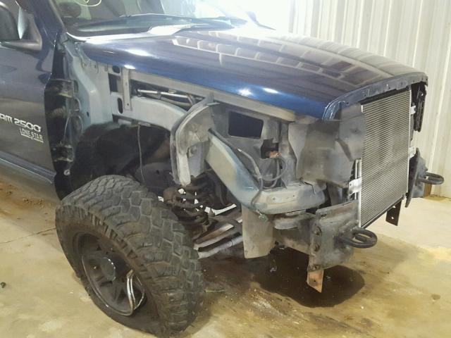 3D7KS28C96G178660 - 2006 DODGE RAM 2500 S BLUE photo 9