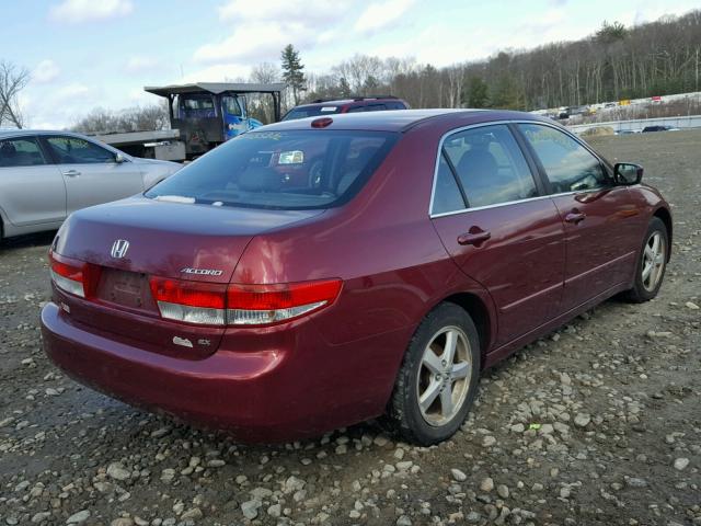 1HGCM56894A060226 - 2004 HONDA ACCORD EX RED photo 4