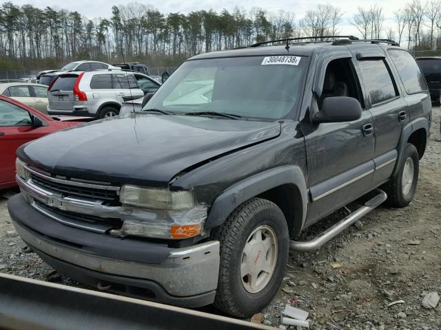 1GNEK13Z42R252453 - 2002 CHEVROLET TAHOE K150 BLACK photo 2