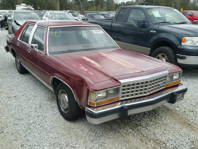 2FABP43F6FX164056 - 1985 FORD LTD CROWN RED photo 1