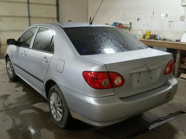 2T1BR32E76C640164 - 2006 TOYOTA COROLLA CE SILVER photo 3