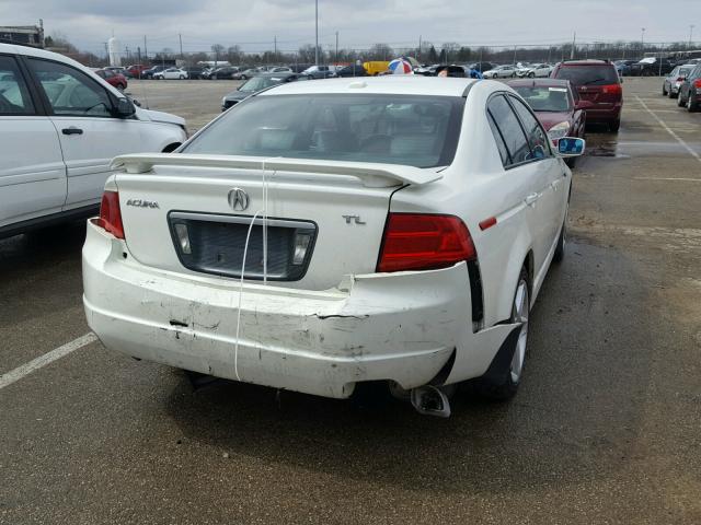 19UUA66264A024220 - 2004 ACURA TL WHITE photo 4