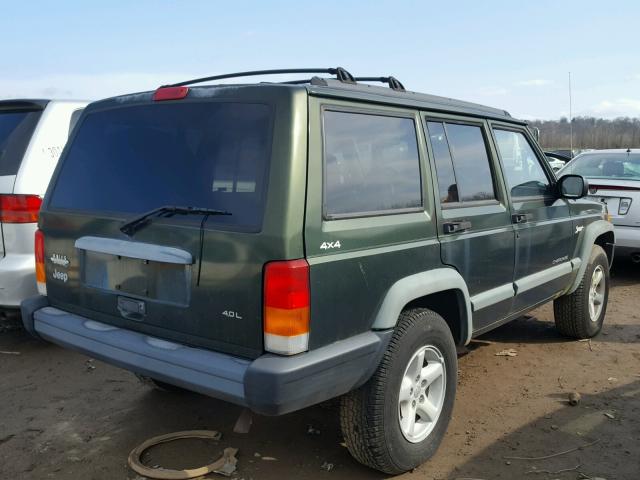 1J4FJ68S6VL541554 - 1997 JEEP CHEROKEE S GREEN photo 4