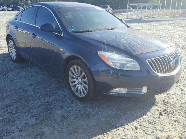 W04GN5EC3B1084872 - 2011 BUICK REGAL CXL BLUE photo 1