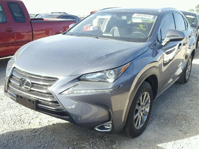 JTJYARBZ0H2056274 - 2017 LEXUS NX 200T GRAY photo 2