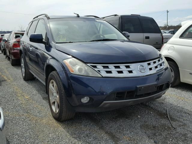 JN8AZ08W33W211928 - 2003 NISSAN MURANO SL BLUE photo 1