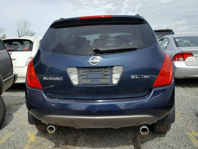 JN8AZ08W33W211928 - 2003 NISSAN MURANO SL BLUE photo 9