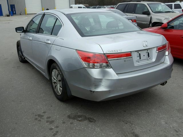 1HGCP2F35CA149266 - 2012 HONDA ACCORD LX GRAY photo 3