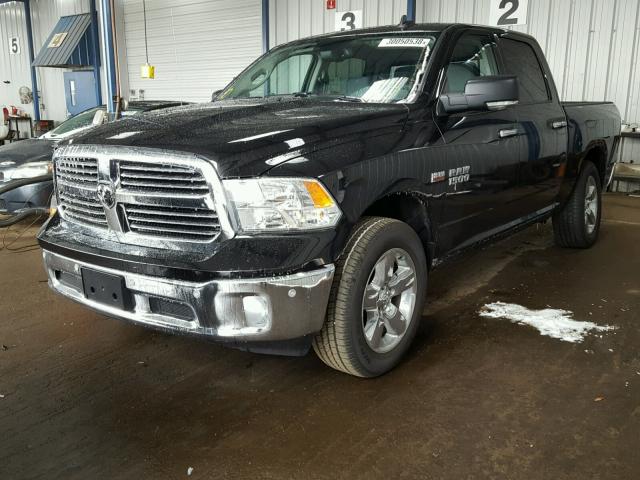 3C6RR7LT0HG637593 - 2017 RAM 1500 SLT BLACK photo 2