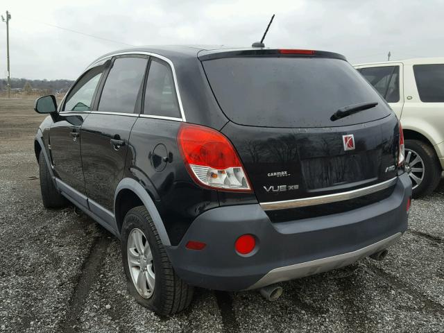 3GSDL43N98S528491 - 2008 SATURN VUE XE BLACK photo 3