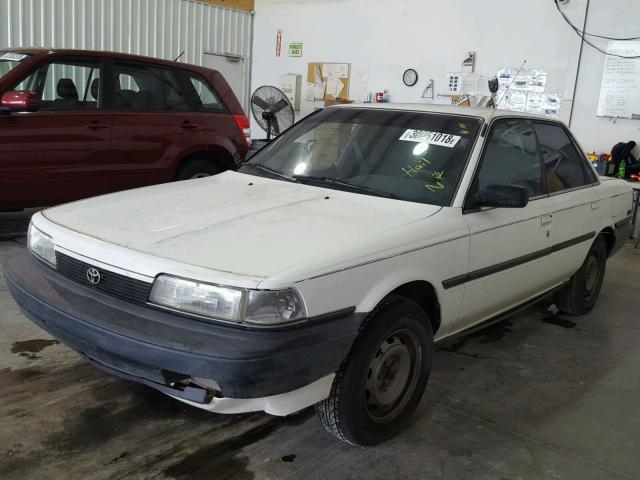 4T1SV21E0MU311387 - 1991 TOYOTA CAMRY DLX WHITE photo 2