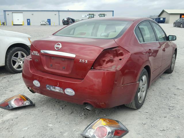 1N4AL21E07N437825 - 2007 NISSAN ALTIMA 2.5 RED photo 4