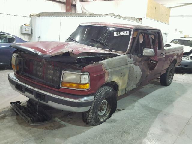 1FTHW25F1VEB28865 - 1997 FORD F250 RED photo 2