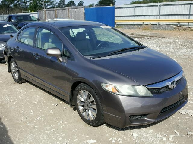 1HGFA16949L028724 - 2009 HONDA CIVIC EXL GRAY photo 1