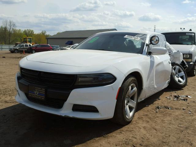 2C3CDXAT7HH569670 - 2017 DODGE CHARGER PO WHITE photo 2