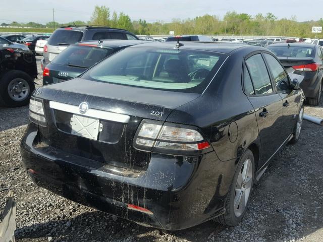 YS3FB46Y081149600 - 2008 SAAB 9-3 2.0T BLACK photo 4