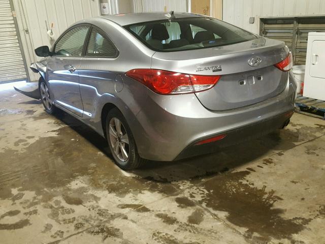 KMHDH6AE1DU005953 - 2013 HYUNDAI ELANTRA CO GRAY photo 3