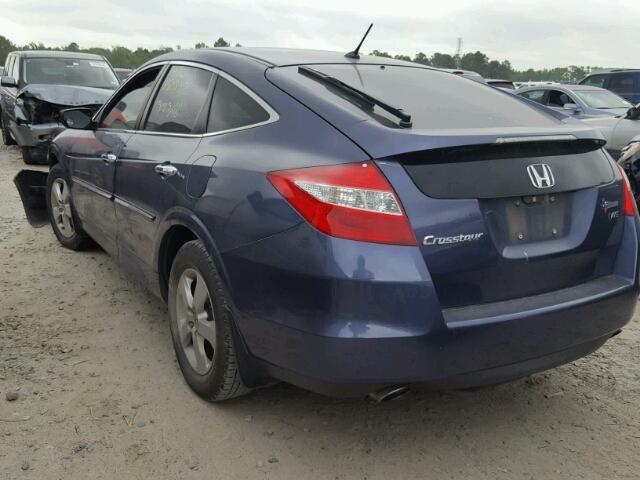 5J6TF1H34CL001472 - 2012 HONDA CROSSTOUR BLUE photo 3