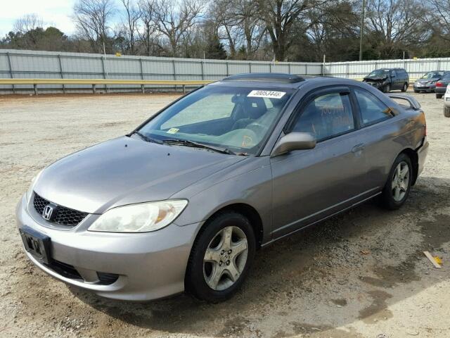 1HGEM21925L064177 - 2005 HONDA CIVIC EX GRAY photo 2