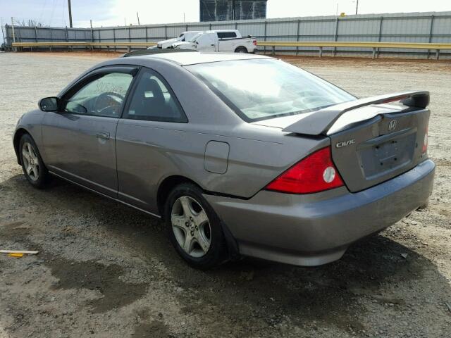 1HGEM21925L064177 - 2005 HONDA CIVIC EX GRAY photo 3