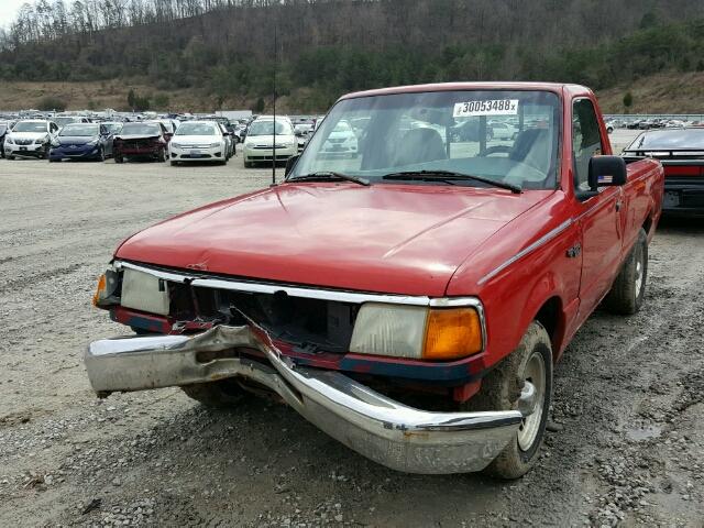 1FTCR10U9SPA67072 - 1995 FORD RANGER RED photo 2