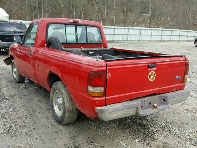 1FTCR10U9SPA67072 - 1995 FORD RANGER RED photo 3