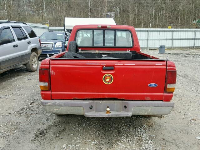 1FTCR10U9SPA67072 - 1995 FORD RANGER RED photo 6