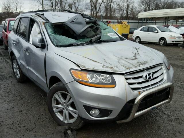 5XYZHDAG2BG010786 - 2011 HYUNDAI SANTA FE S SILVER photo 1