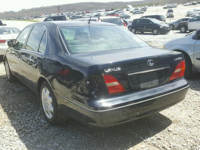 JTHBN30F510036007 - 2001 LEXUS LS 430 BLACK photo 3