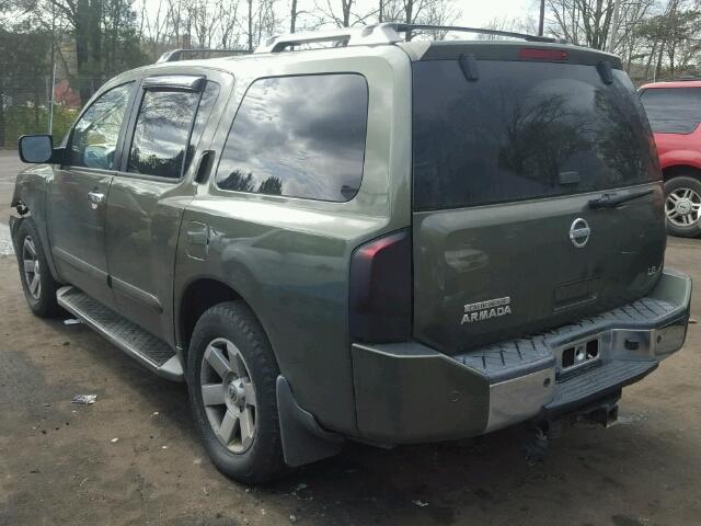 5N1AA08B14N734531 - 2004 NISSAN ARMADA SE GREEN photo 3