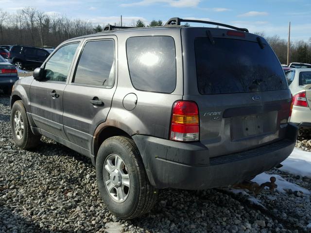 1FMCU931X4KA81542 - 2004 FORD ESCAPE XLT GRAY photo 3