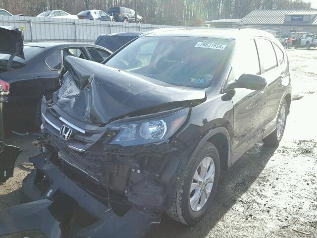 2HKRM4H79DH681613 - 2013 HONDA CR-V EXL BLACK photo 2