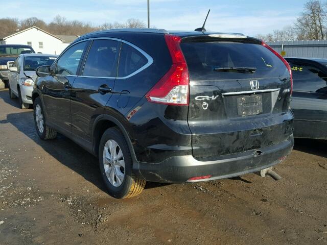 2HKRM4H79DH681613 - 2013 HONDA CR-V EXL BLACK photo 3