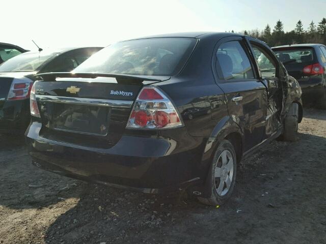 3G1TB5DG4BL138716 - 2011 CHEVROLET AVEO LS BLACK photo 4